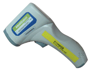 Infrared ray frontal lode thermometer.